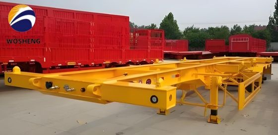 Petición del cliente 2 Chasis de eje 40FT/45FT Esqueleto Semirremolque Equipo de aterrizaje pesado