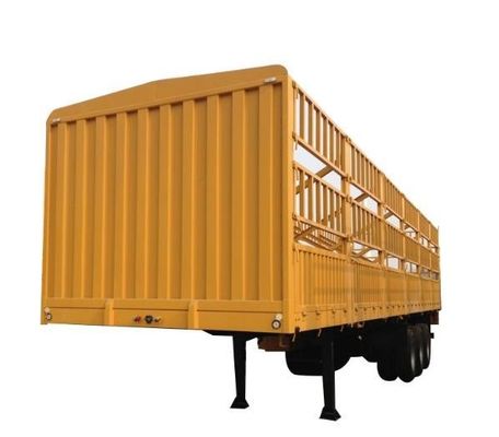 80 toneladas de cerco de estaca añadir pared lateral camión cerco semirremolque para carga y ganado