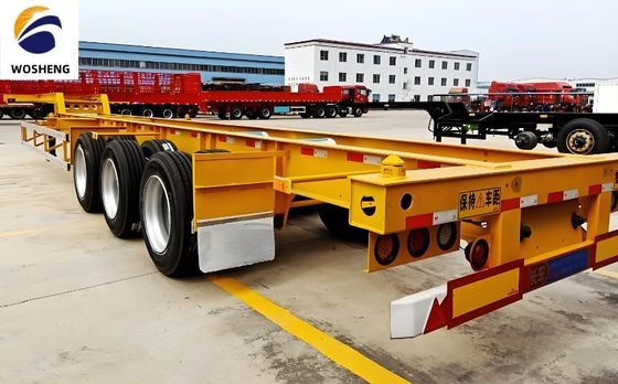 Wo Sheng 40 pies de esqueleto Semi-remolque con JOST King Pin y construcción de acero