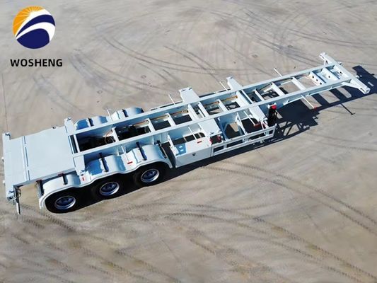Wo Sheng 40 pies de esqueleto Semi-remolque con JOST King Pin y construcción de acero