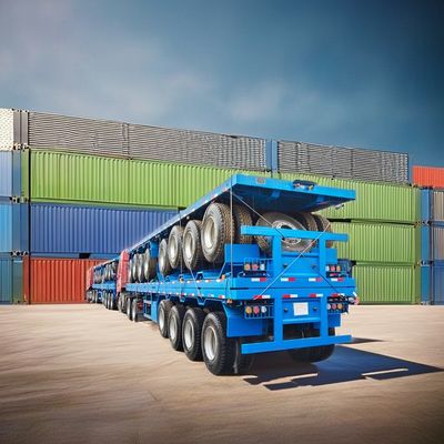 Solución de transporte Semi-remolque de 3 e 4 ejes con carga útil máxima de 50000 kg