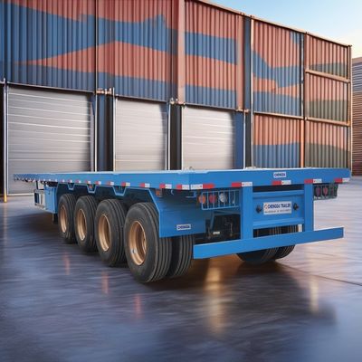 Solución de transporte Semi-remolque de 3 e 4 ejes con carga útil máxima de 50000 kg