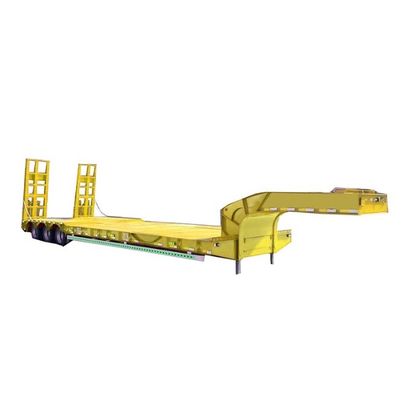 Semiremolque de cama baja para transporte de equipos grandes con tamaño y color de ejes personalizables