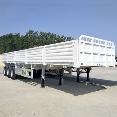 3 ejes 4 ejes 12 ruedas Semi remolque de cerca 40-80T para el transporte de ganado y carga