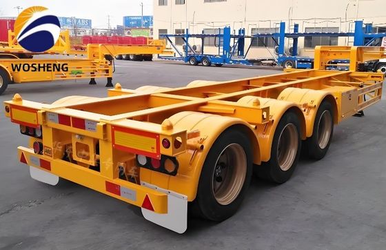 Capacidad máxima 50T Semirremolque esqueleto camión de transporte profesional remolque de contenedores
