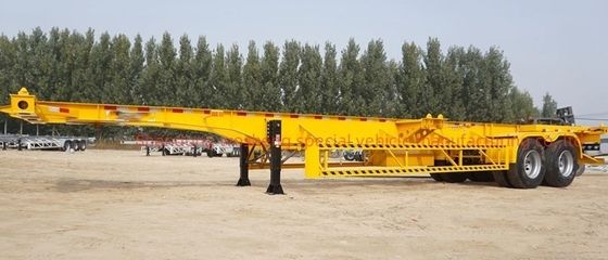 Wosheng Best 2 Axle 20FT 40FT Container Skeleton Semirremolque para el transporte de contenedores