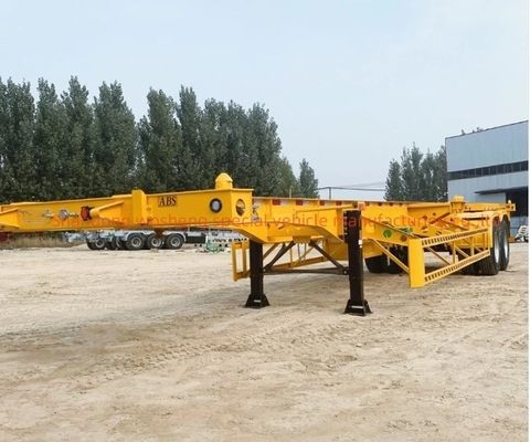 Wosheng Best 2 Axle 20FT 40FT Container Skeleton Semirremolque para el transporte de contenedores