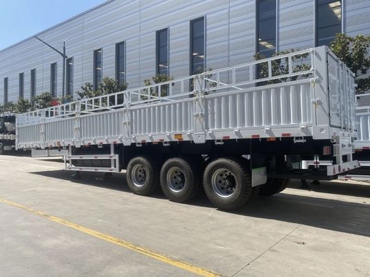 Petición del cliente 3 Semirremolque de eje Remolque de cerca alta para el transporte de carga a granel