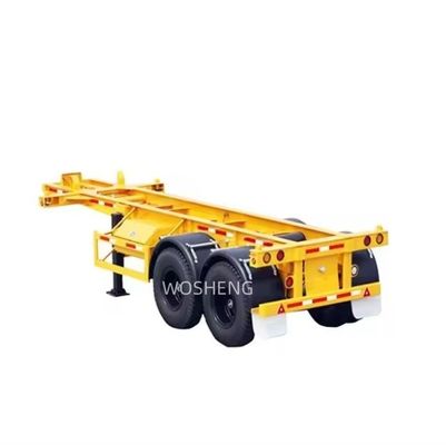 Wosheng 2 Contenedor de Eje Esqueleto Semi camión remolque para el transporte asequible