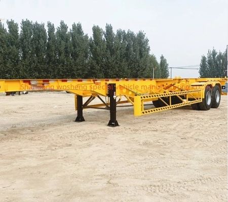 Wosheng 2 Contenedor de Eje Esqueleto Semi camión remolque para el transporte asequible