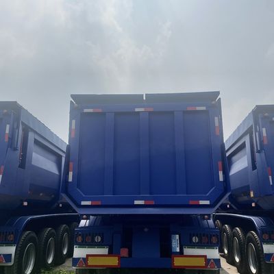 Semiremolque trasero de descarga en forma de U personalizable para transporte hidráulico pesado