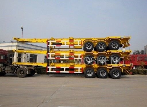 Pneumático 12.00R22.5/315 80R22.5/11.00R20 Tren de aterrizaje de carga pesada 28t Semi remolque esqueleto