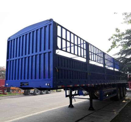 Semi-remolque de cerca de ganado de transporte de 3 ejes de 40 pies con chasis de acero