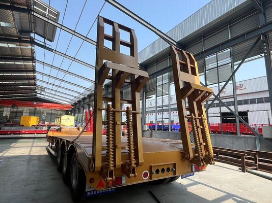 3/4 Ejes Baja Cama Semi remolque Lowboy camión remolques cámara de aire T30/30 Sistema de freno