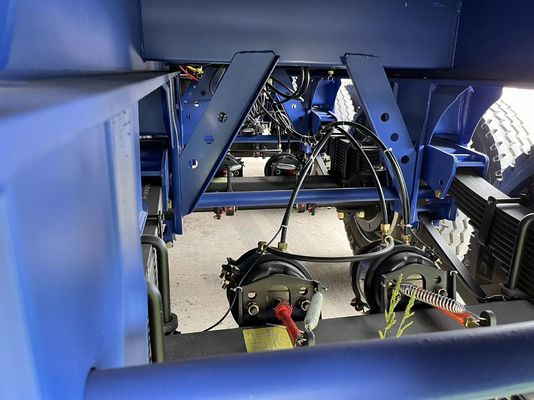 Semirremolque de acero de 3 ejes traseros de descarga de 80 toneladas con remolque de 4 ejes