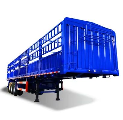 3 Ejes 12 neumático 40-60 toneladas más barata estaca transporte de animales carga cerca camión semirremolque