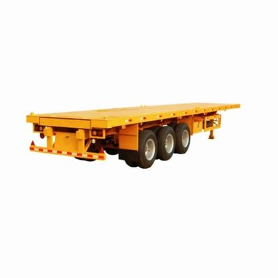 3 Ejes 60-80 toneladas 20-45 pies Contenedor de lecho plano Semirremolque con y carga útil máxima 50000 kg
