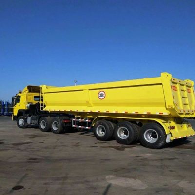 Semirremolque trasero de 3 ejes de 50 toneladas con cilindro de elevación hidráulico