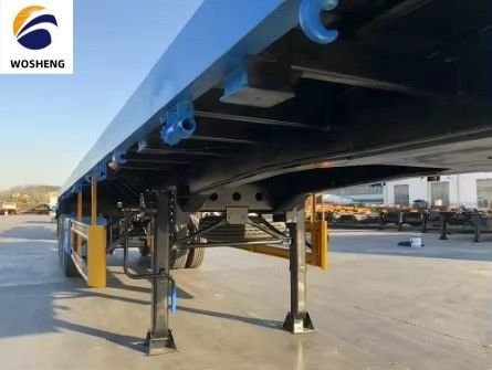 Suspensión mecánica 40 FT Semirremolque para requisitos de transporte de maquinaria pesada