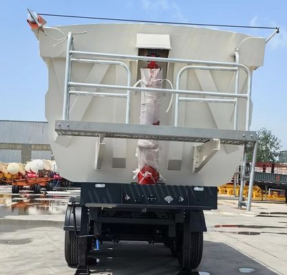Directo de trabajo pesado 3 ejes 4 ejes 50-80 toneladas hidráulico tirador trasero de descarga semi remolque