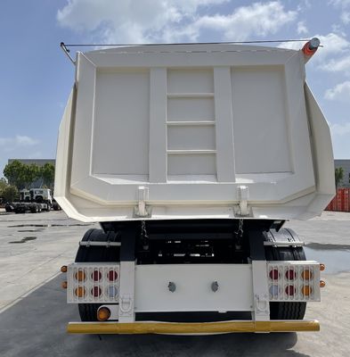 Directo de trabajo pesado 3 ejes 4 ejes 50-80 toneladas hidráulico tirador trasero de descarga semi remolque