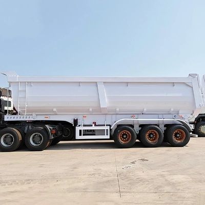 Semirremolque trasero de 16 toneladas con tres ejes y un tren de aterrizaje de 28 toneladas de Wosheng