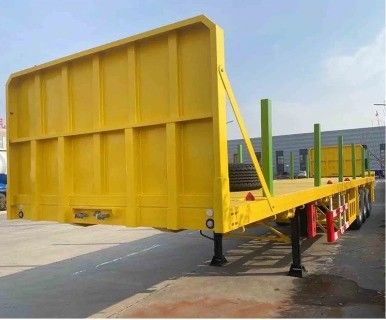 Semi remolque de columna lateral desmontable 3/4/5 Eje ideal para el transporte de contenedores de madera