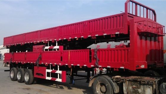 Industria Transporte 3 Ejes Pared lateral Semirremolque con suspensión mecánica Wosheng