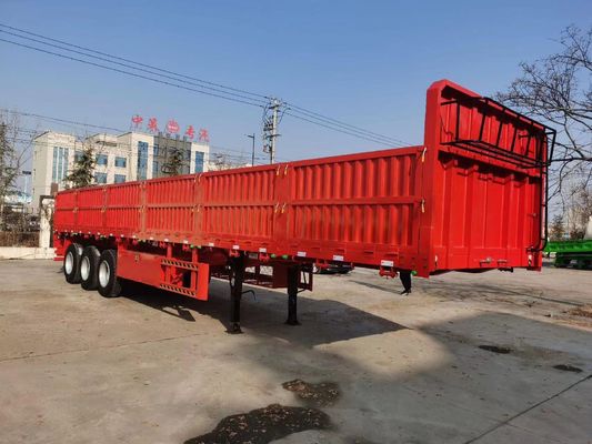 Industria Transporte 3 Ejes Pared lateral Semirremolque con suspensión mecánica Wosheng