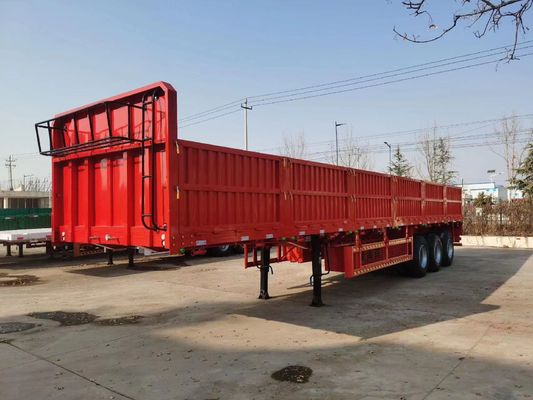 Industria Transporte 3 Ejes Pared lateral Semirremolque con suspensión mecánica Wosheng