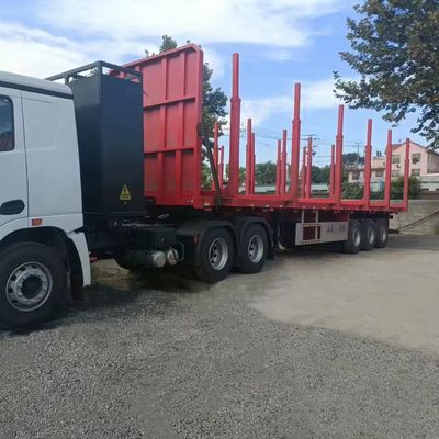 4 Ejes WS Transporte de madera de troncos Semirremolque para el transporte de carga de madera