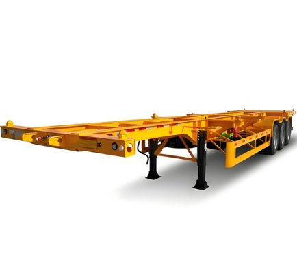 Transporte de contenedores 2 3 4 5 Semirremolque esqueleto de eje para carga útil máxima 50000 kg