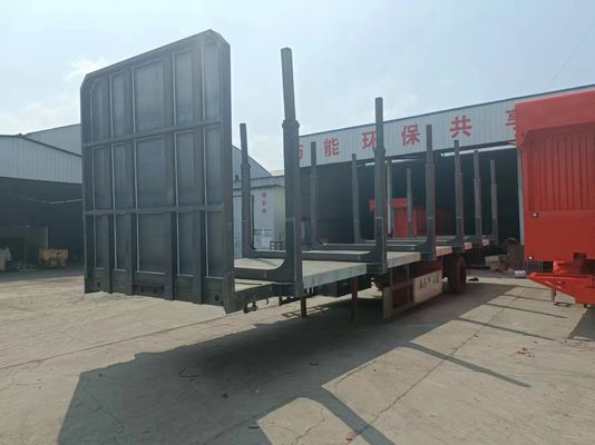 Logs de transporte y rebar con nuestra 3 Ejes de madera de cama plana Semi-remolque King Pin Opciones