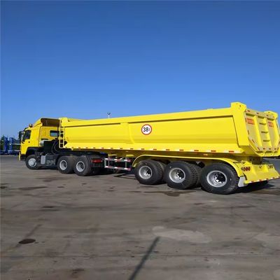 60-100 toneladas de camión de descarga de tipo U para la solicitud del cliente 9800x2500x3500mm Venta