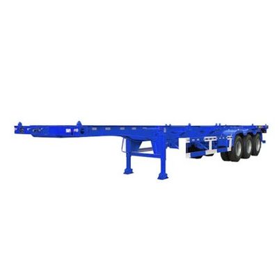 Chasis de contenedores de 3 ejes 40FT Semi camión de remolque esqueleto para el transporte de contenedores
