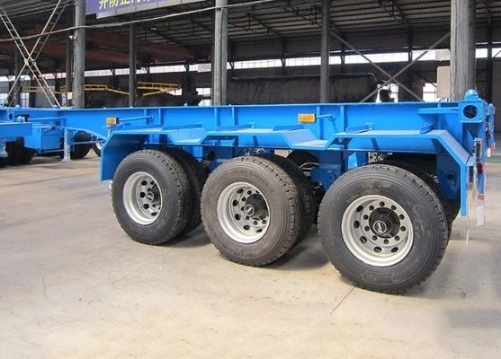 Chasis de contenedores de 3 ejes 40FT Semi camión de remolque esqueleto para el transporte de contenedores