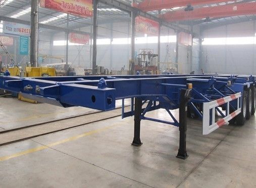 Chasis de contenedores de 3 ejes 40FT Semi camión de remolque esqueleto para el transporte de contenedores