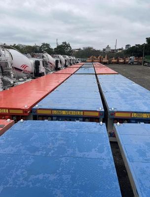 Venta 3/4 Eje 20T-80T Tare Peso de contenedor de cama plana Semirremolque para dentro del presupuesto