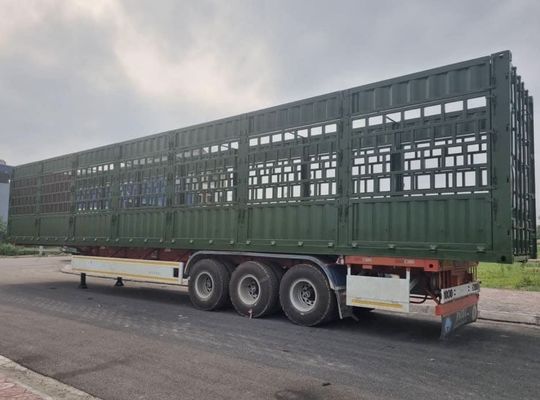 Semi-remolque de carga de cerca de caída lateral alta con tren de aterrizaje de carga pesada de 28 t SAF de dos velocidades