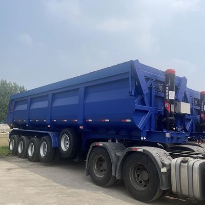 Wosheng Descarga personalizada estilo trasero Descarga Semi remolque tirador tirador remolques de camión