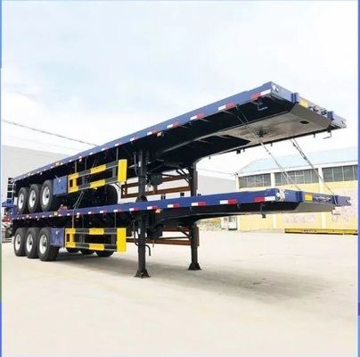 Remolque de contenedores de 40 pies de gran capacidad con 3 ejes y tamaño 12400x2610x1550mm