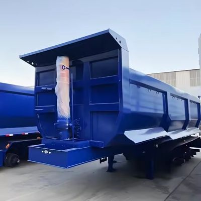 Suspensión mecánica de 40-100 toneladas, carga útil máxima, camión remolque con tirador para el transporte de mineral