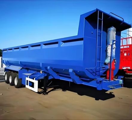 Suspensión mecánica de 40-100 toneladas, carga útil máxima, camión remolque con tirador para el transporte de mineral