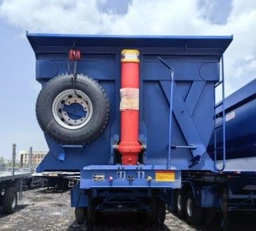 Suspensión mecánica de 40-100 toneladas, carga útil máxima, camión remolque con tirador para el transporte de mineral