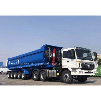 Petición del cliente 100 toneladas de remolque trasero para un transporte duradero y seguro