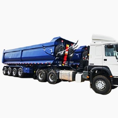 Petición del cliente 100 toneladas de remolque trasero para un transporte duradero y seguro