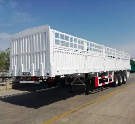 Suspensión AIR/Suspensión mecánica personalizada 3/4 Eje 50-100Ton High Fence Trailer