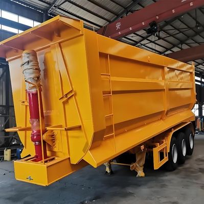 Semi-remolque de 50 a 80 toneladas 3 ejes hidráulicos 4 ejes 5 ejes inclinados inclinados remolque trasero remolque
