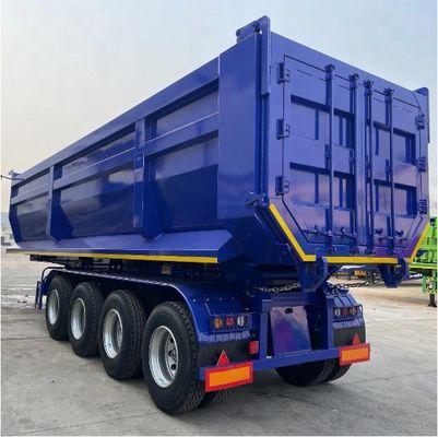 Semi-remolque de 50 a 80 toneladas 3 ejes hidráulicos 4 ejes 5 ejes inclinados inclinados remolque trasero remolque