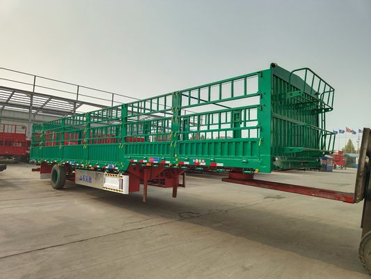 Semi-remolque de acero de 40 a 80 toneladas para el transporte de animales y mercancías